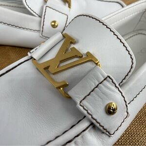 Auth Louis Vuitton 
Mens Loafers Driving shoes Made in Italy